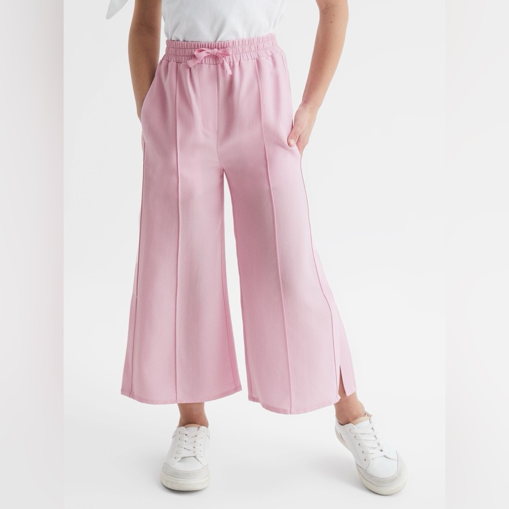 Reiss Sienna Wide Leg Side Slip Drawstring Trousers, Junior, NEW, NEVER WORN